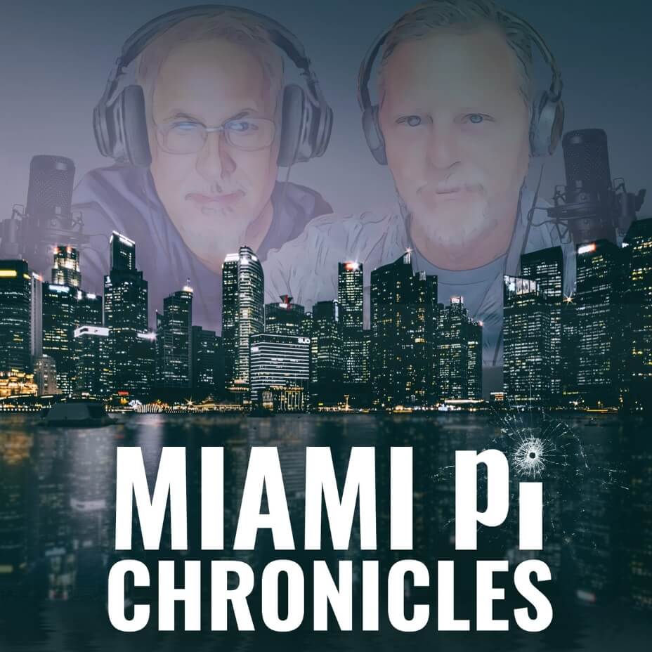 Miami PI Chronicles Podcast logo representing investigative insights and industry stories